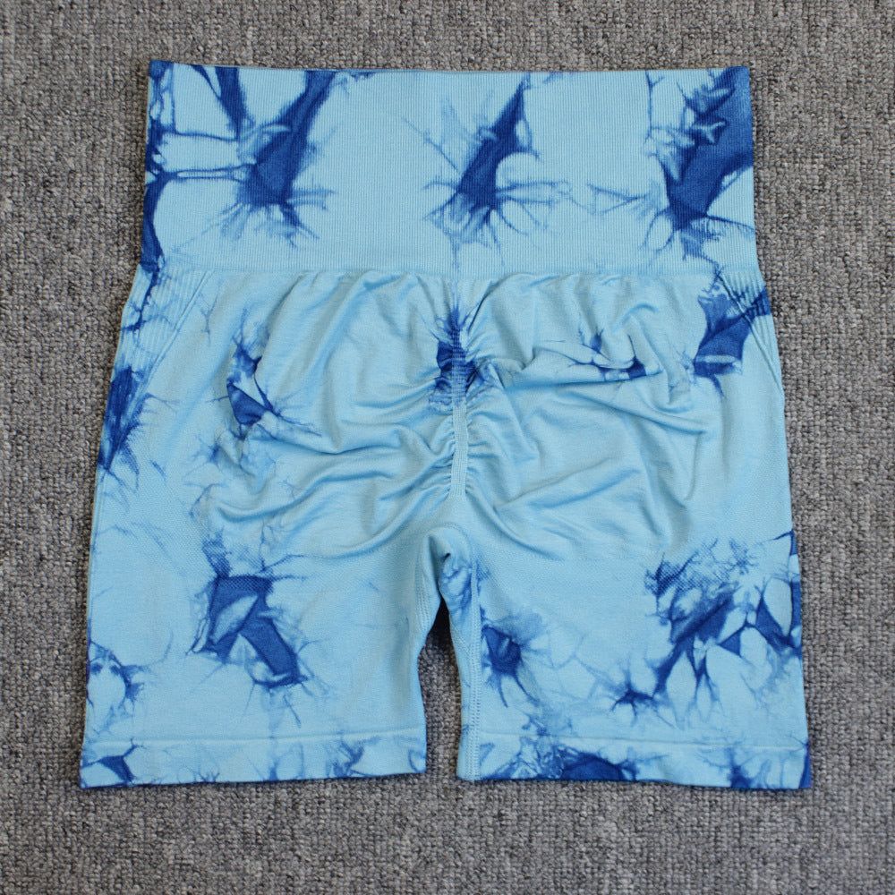 Tie-dye Printed high waisted shorts