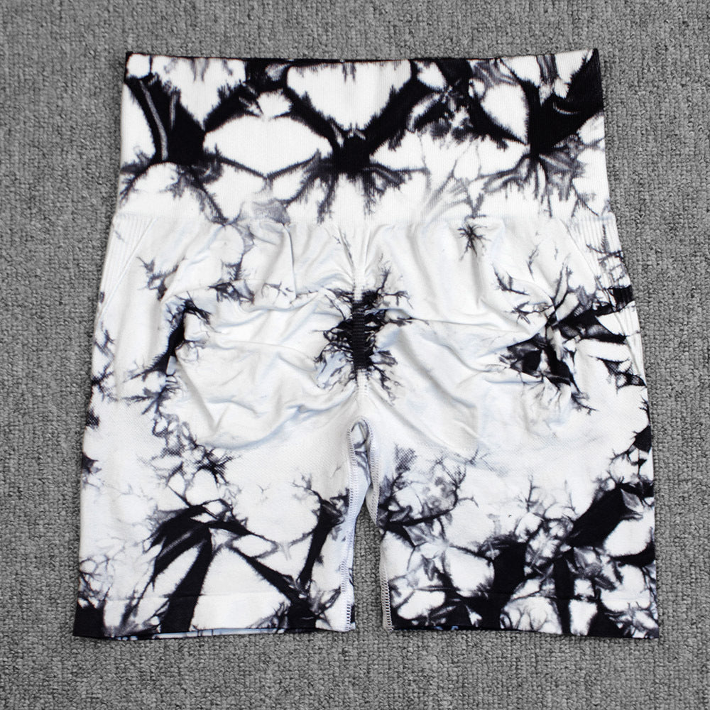 Tie-dye Printed high waisted shorts