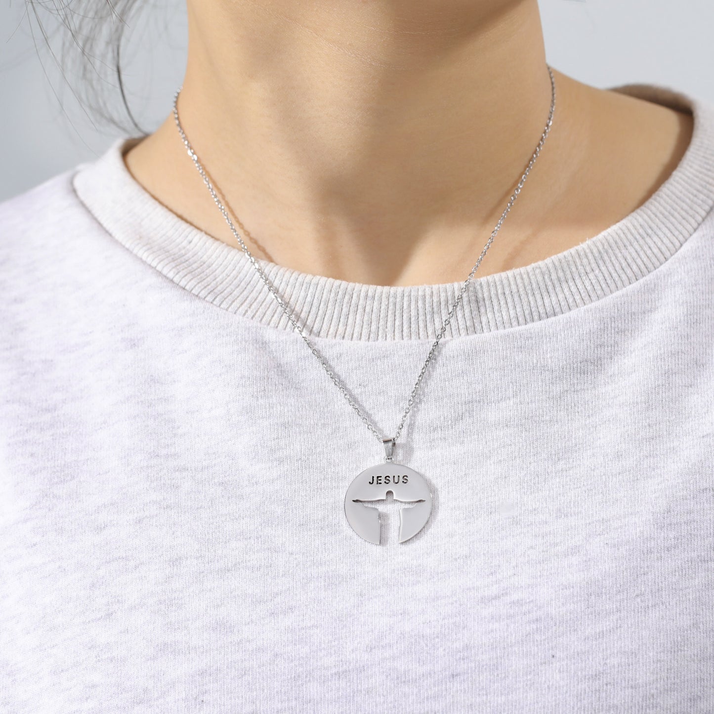 Jesus Silhouette Pendant