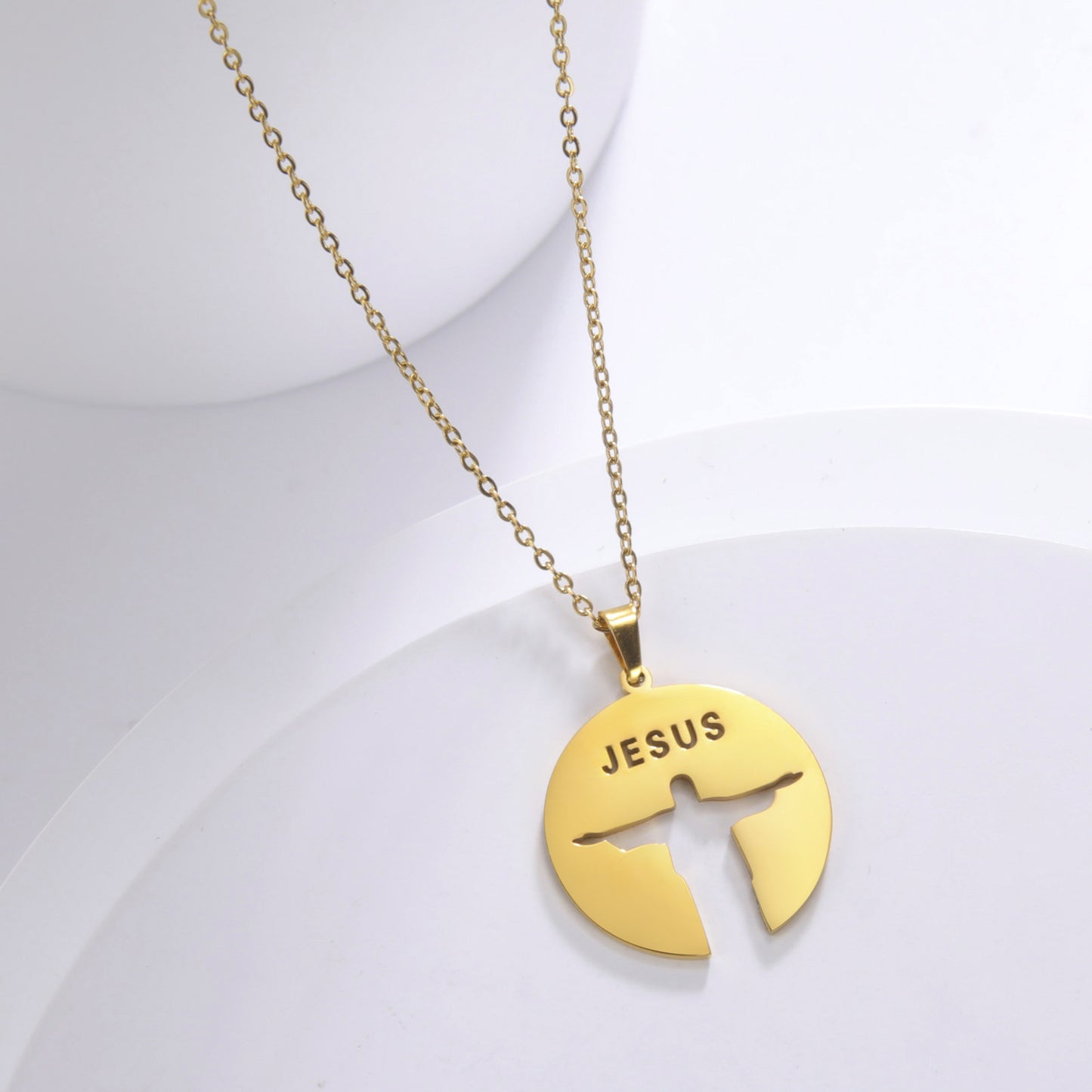 Jesus Silhouette Pendant