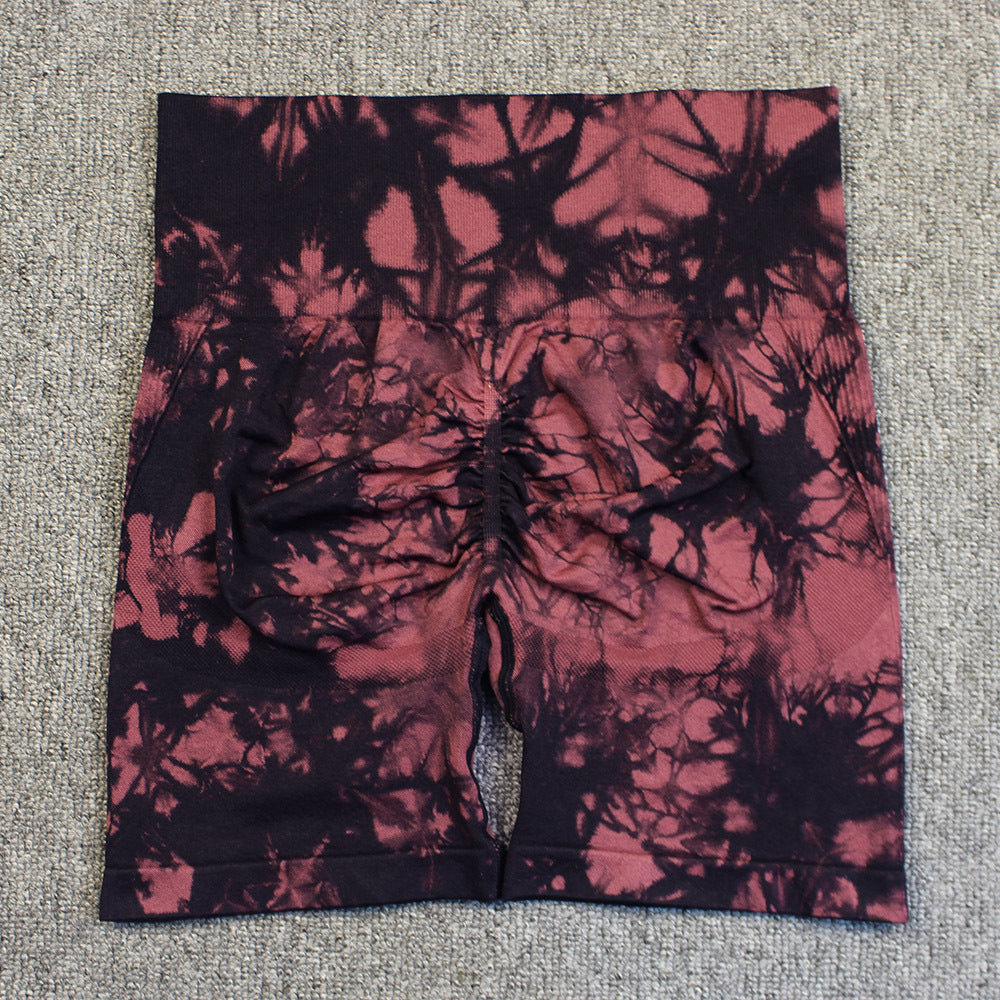 Tie-dye Printed high waisted shorts