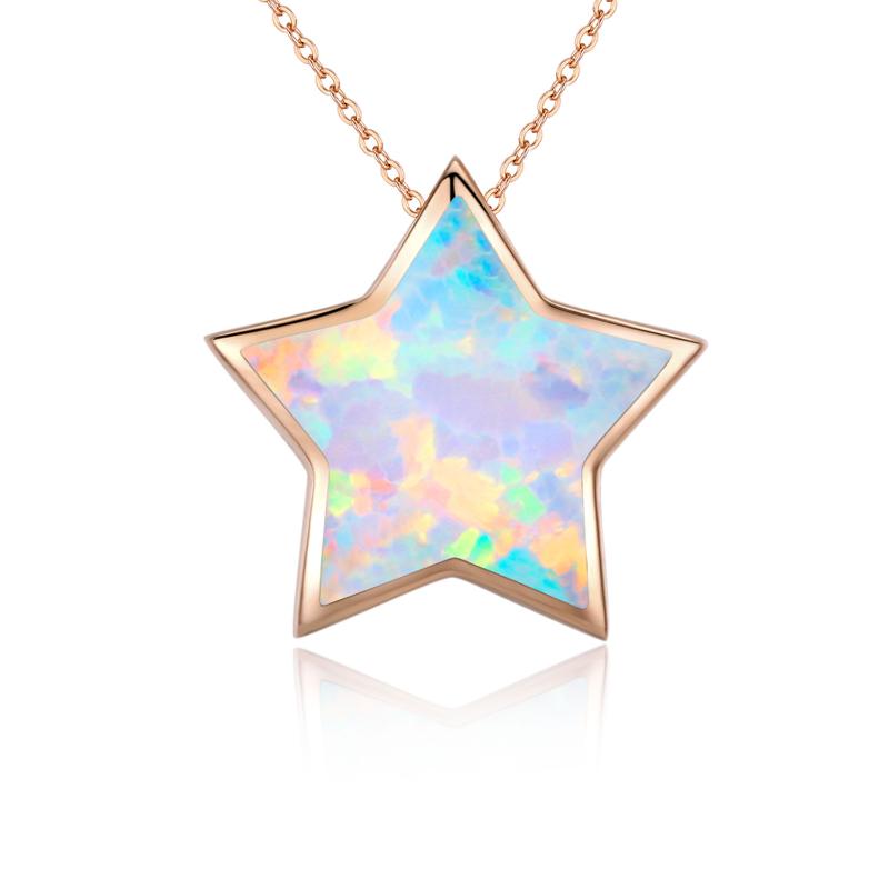 Opal Star Choker Necklace