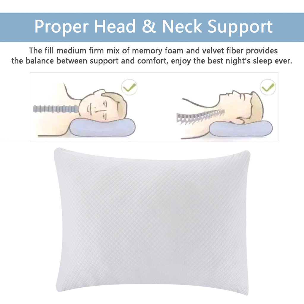 Bamboo Fiber And Memory Foam Pillow